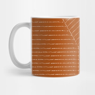 Lines (Rust) Mug